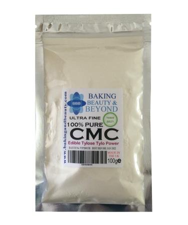 Baking Beauty and Beyond Powerful Edible Tylose Tylo Pure CMC Powder - Gum Tragacanth Glue Powder for Fondant Gluten Free Gum Powder Perfect for Cake Frosting Icing Sugar Paste (100gm) 100 g (Pack of 1)