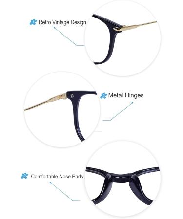 Blue Light Blocking Computer Glasses Anti Radiation - Blocking Eye Strain Transparent Black - Buy Online on SooperMarket.com