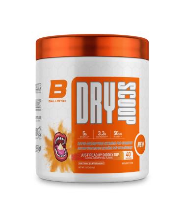 Dry Scoop Ballistic Supps Extreme Pre-Workout for Men and Women Fast Acting Increased Focus Strength & Energy (Just Peachy Diddly Dip)