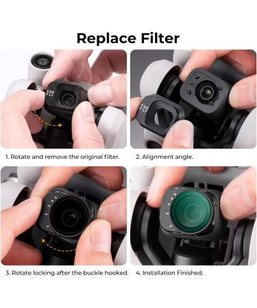 K&F Concept Mini 3 Pro Variable ND2-32 Filter for DJI Mini 3 Pro - 1-5 Stop ND, 28 Layer Multi-Coated, Accessories - Buy Online on SooperMarket.com