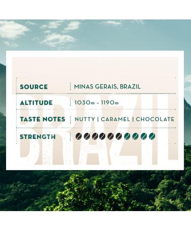 Caff Nero - Brazil Blend Roasted Ground Coffee - Medium Dark Roast - 1.2KG (6 x 200g Bulk Pack) - Buy Online on SooperMarket.com