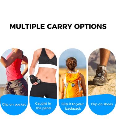 3D Pedometer for Walking - Large Digital Display Step Tracker with Removable Clip Lanyard, Black - Buy Online on SooperMarket.com