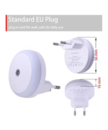 Smart Night Plug & Socket Light with Twilight Sensor - Energy-Efficient Warm White LED 2 Pack for Bedrooms Bathroom & Kitchen - Buy Online on SooperMarket.com