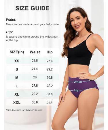 Leovqn Lace Trim Period Pants for Women XL Purple - Heavy Flow Menstrual Underwear, Leakproof Postpartum Briefs - Buy Online on SooperMarket.com