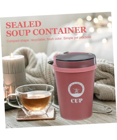 Alipis 3pcs Soup Cup with Spoon Lunch Flask Travel Soup Container Breakfast Spoon Soup Cup Portable Student 1 - Buy Online on SooperMarket.com