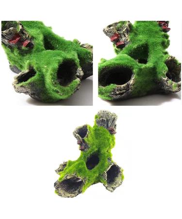 Maonativey Aquarium Harz Cave - Perfect Hideout for Small Fish & Garnelen | Unique Tree Stamm Decor for Aquariums - Buy Online on SooperMarket.com