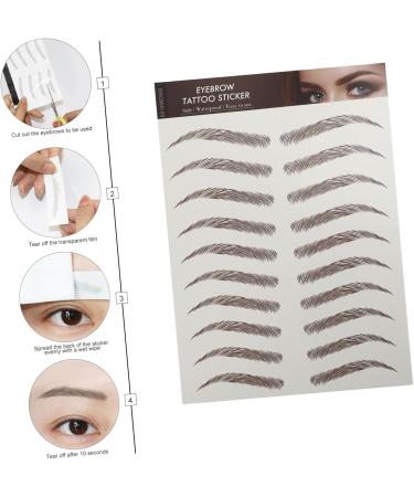 FOYTOKI 9 sheets Shaping Temporary Hairlike Imitation Artificial Transfers Eyebrow Stickers Tattoos False - Buy Online on SooperMarket.com