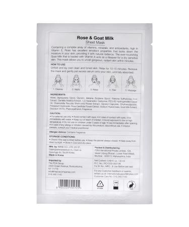 Buy Nykaa Naturals Skin Secrets Bubble Sheet Mask - Rose & Goat Milk | Anti-Aging & Moisturizing Face Mask - International Shipping Available - Buy Online on SooperMarket.com