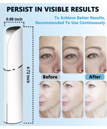Neck Face Massager - BUV Mini LED Sculpting Tool with 3 Color Modes & Vibration for Enhanced Skin Care - Baby White - Buy Online on SooperMarket.com