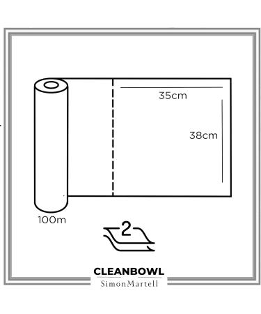 Cleanbowl 100m Toilet Paper for Camping Motorhomes & Caravans | 263 Sheets 2-Layer Comfort Quality - Buy Online on SooperMarket.com