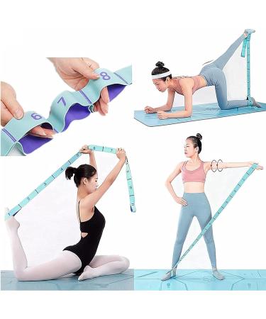 WowDude Stretching Straps - 11 Loop Elastic Exercise Band for Legs, Arms, Yoga, Pilates & Physical Therapy - Buy Online on SooperMarket.com