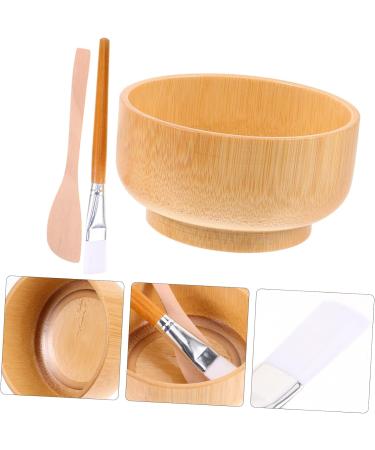 Beavorty Wooden Mask Bowl Set - Beauty Mixing Bowl & DIY Facial Mask Tools for Estheticians | Ideal for Clay & Mud Masks - Buy Online on SooperMarket.com