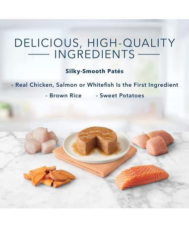 Blue Buffalo Tastefuls Pate Wet Cat Food (Pack of 12) - Salmon, Chicken, Ocean Fish & Tuna - 3oz x 12 - Buy Online on SooperMarket.com