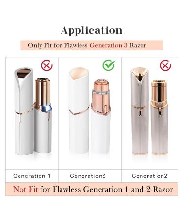 Buy Replacement Heads for Finishing Touch Flawless GEN 3 Facial Hair Remover | New Version 18K Gold-Plated Blades | International Shipping Available - Buy Online on SooperMarket.com