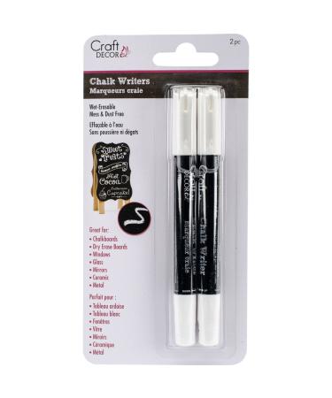 Craft Dcor Chalk Writer 2/Pkg-White, 2 Count (Pack of 1)