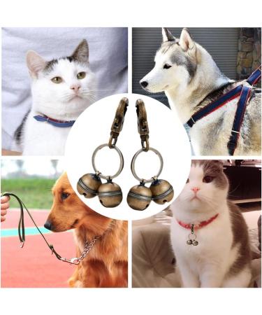 KREDHONG 2 Pairs Extra Loud Cat & Dog Bells Pet Tracker Bells Dog Bells Durable Brass Bells for Pets Collar Charm Pendant Bells for Dogs Cats Harness Training - Buy Online on SooperMarket.com
