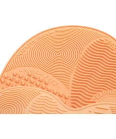 waschies Silicone Makeup Brush Cleaning Pad Apricot Makeup Brush Cleaning Mat Makeup Brush Scrubber Pad Portable Washing Tool for Makeup Brushes in Two Different Sizes - Buy Online on SooperMarket.com