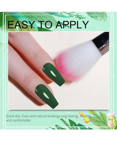 Honey Joy Dip Powder Nail Kit - 4 Colors Mint & Deep Forest Green, Dipping Powder Set - Base Top Coat for Manicure - Salon Quality DIY Nail Art - No LED Lamp Needed - Buy Online on SooperMarket.com