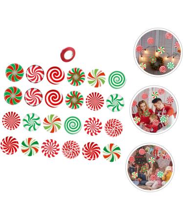 OFFSCH 24 Sheets Christmas Candy Decorations Christmas Tree Pendants Christmas Hanging Candies Manual Label - Buy Online on SooperMarket.com