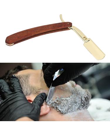 Ergonomic Vintage Beard Razor Stand for Men | Solid Wood & Stainless Steel Holder | Perfect Barber Shop Accessory - Buy Online on SooperMarket.com