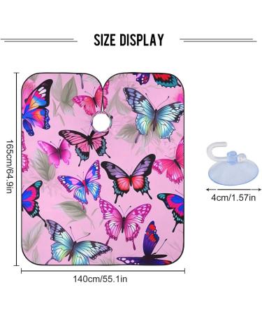 Kigai Colorful Butterfly Barber Cape - Waterproof Adjustable Hair Cutting Cape for Men & Women | Professional Salon Hairdressing Cape - Buy Online on SooperMarket.com