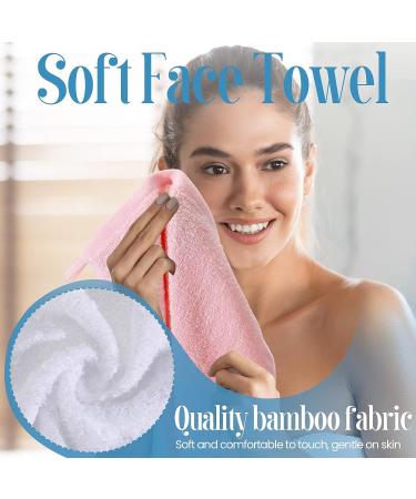 100 Pcs Bamboo Washcloths Towel Bulk - Soft & Absorbent 10x10 Inch Baby & Face Towel for Bathroom - Quick Drying & Reusable Bamboo Towels - Buy Online on SooperMarket.com