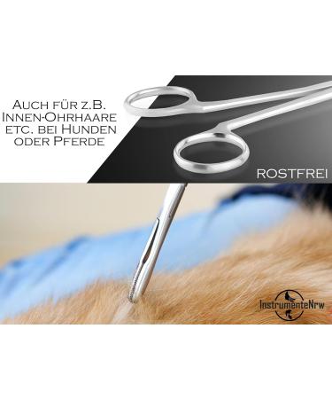 Professional Stainless Steel Ear Sink Dog Ear Hair Remover Pliers - 16 cm Animal Hair Tongs - Buy Online on SooperMarket.com