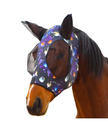 Harrison Howard stretchy horse mask with UV protection super comfortable gently to the skin and breathable star size M COB (medium) star