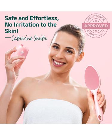 Sunivaca Glass Callus Remover Foot File - 2-Sided Pedicure Tool for Soft Feet - Pink - Buy Online on SooperMarket.com
