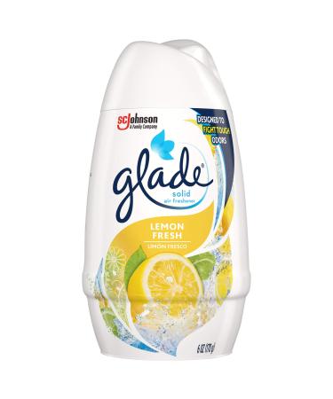 Glade Solid Air Freshener Deodorizer for Home and Bathroom Lemon Fresh 6 Oz 12 Count