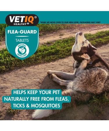 VetIQ Flea Guard Flea Treatment for Dogs & Cats Keeps Fleas Ticks & Mosquitoes Away Natural Flea Treatment With B Vitamins & Garlic Dog & Cat Flea Treatment For Healthy Skin 90 count (Pack of 1) - Buy Online on SooperMarket.com