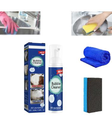 Acssart Foam Cleaner Acssart Cleaner acssart foam cleaner bathroom Kitchen Heavy Oil Stain Foaming Cleaner Bubble Cleaner Foam Spray Bathroom All Purpose Rinse Free Cleaner Spray (1 100ML) 1 0.06 ml (Pack of 500)