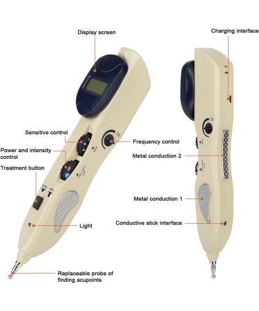 iVolconn Pain Relief Electric Acupuncture Pen Therapy Device Nerve And Acupoints Detector Muscle Stimulator - Buy Online on SooperMarket.com