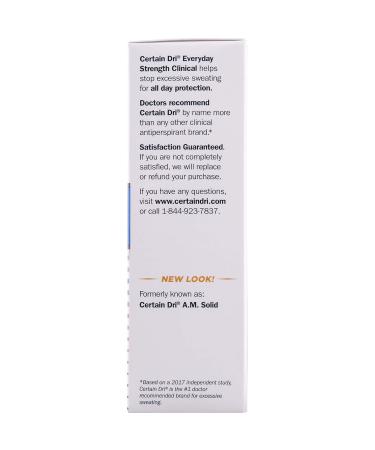 Certain Dri Everyday Strength Clinical Anti-Perspirant & Deodorant - Morning Fresh 2.6 oz (Pack of 2) | International Shipping Available - Buy Online on SooperMarket.com