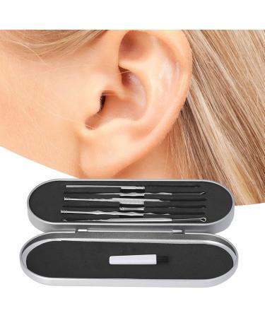 Stainless Steel Ear Wax Remover Kit - Portable Ear Cleaning Tool for Home & Travel (Silver) - Buy Online on SooperMarket.com