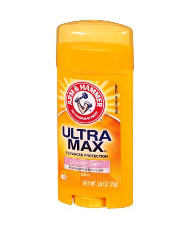 Arm & Hammer Ultra Max Antiperspirant Deodorant Powder Fresh Solid 2.6 oz - Pack of 6 - Buy Online on SooperMarket.com