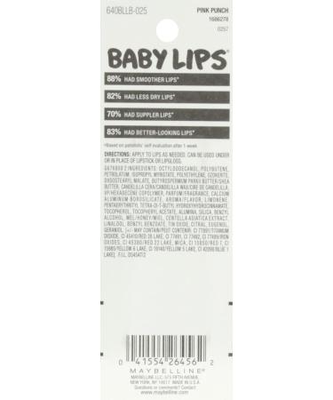 Maybelline Baby Lips Pink Punch - Moisturizing Lip Balm 0.15 oz | Shop Internationally - Buy Online on SooperMarket.com