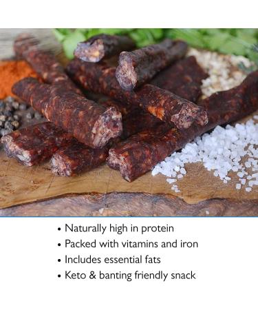 The Biltong Man Droewors Sticks 1kg | High Protein Beef Snack | Keto-friendly Dried Beef Sausage - Buy Online on SooperMarket.com