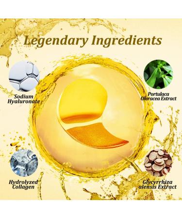 OUOYYO 24K Golden Eye Mask (60 PCS) - Collagen Eye Patches for Dark Circles, Wrinkles, & Puffy Eyes - Face Care Beauty - Buy Online on SooperMarket.com