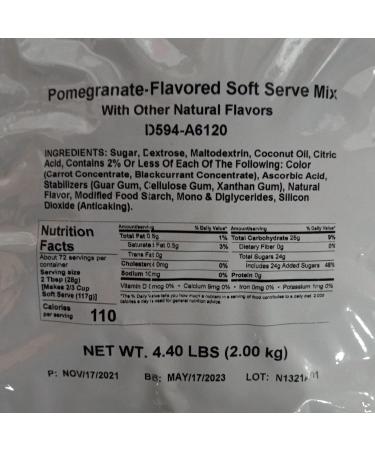 Tribeca Curations | Pomegranate Soft Serve Mix | 4.4 Pound Bag - Buy Online on SooperMarket.com