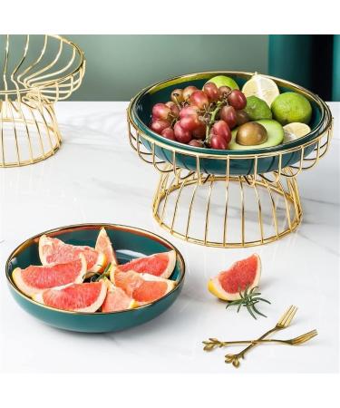 Kitchen Countertop Fruit Rack Fruit Basket Ceramic Fruit Bowl Fruit Basket Kitchen Countertop Fruit Stand Vegetable Holder for Bread Snacks Fruit Storage for Kitchen (Color : Large) - Buy Online on SooperMarket.com
