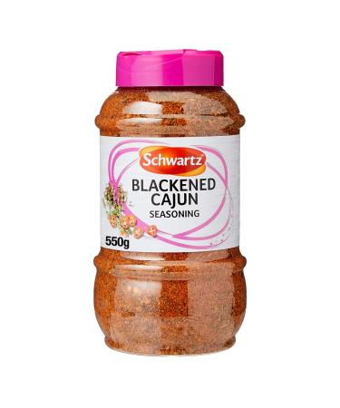Schwartz Blackened Cajun Seasoning Expertly Blended with Chilli Powder Herbs and Spices Smoky and Peppery Flavour Versatile Ingredient 550g 1