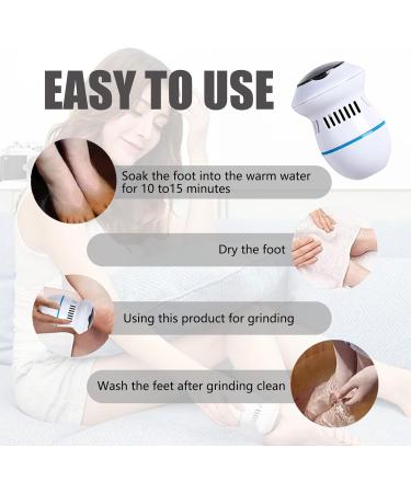 Electric Callus Remover Electric Callus Remover Pedicure Set Foot Care Electric Rechargeable Foot Callus Remover 6 Grinding Heads Included - Buy Online on SooperMarket.com