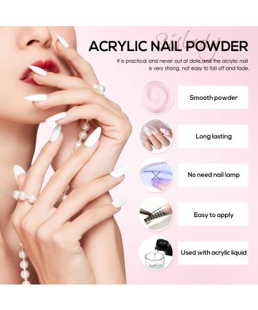 PEACECOLOR 8G White Acrylic Powder Professional Acrylic Nail Powder Long Lasting for Extension Nail Art Acrylic Nail Supplies Sets for Nails Beginners Home DIY Use color 156 - Buy Online on SooperMarket.com