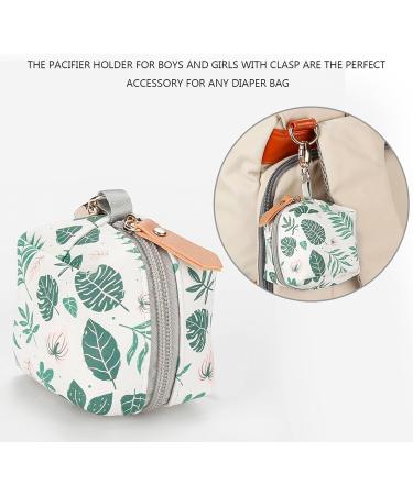 Stylish Techsome Pacifier Holder & Strap | Clip for 2 Pacifiers | Perfect for Travel & Outdoor Activities | Green Baby Utensils - Buy Online on SooperMarket.com