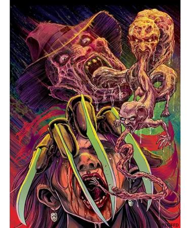 5D DIY Diamond Painting Horror Movie Character  Horror Movie Full Diamond Diamond Embroidery Cross Stitch Mosaic Craft Kit Home Decor Gift-12x16 Inch Movie-47