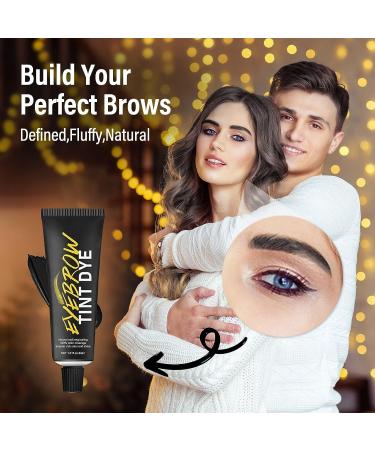 Black Eyebrow & Eyelash Color Kit for Salon & Home Use - Buy Online on SooperMarket.com