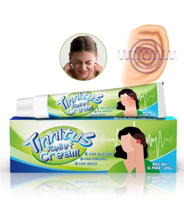 0.7oz Tinnitus Relief Cream - Plant Extract Treatment for Ear Ringing & Hearing Loss | Men & Women Health Care - Buy Online on SooperMarket.com