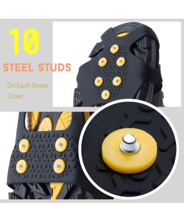 Anti-Slip Shoe Spikes - Crampons for Winter Sports & Outdoor Adventures | 15 Substitute Snow Spikes - Buy Online on SooperMarket.com