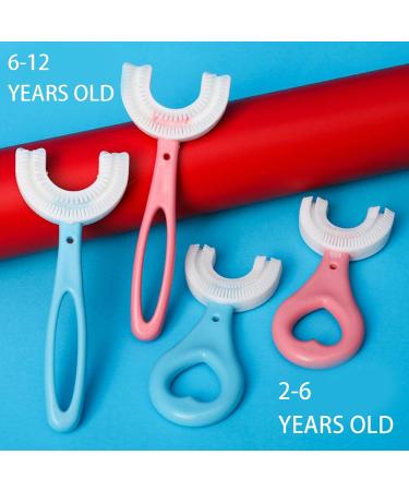 BfnzBdnz Kids Toothbrushes U- Shaped Toothbrush Soft Silicone Brush Head Toothbrush Oral Teeth Cleaning Toothbrush for Children's Soft Toothbrush 360 Silicone U-Shaped Toothbrush Toddlers Pink Pink-m - Buy Online on SooperMarket.com